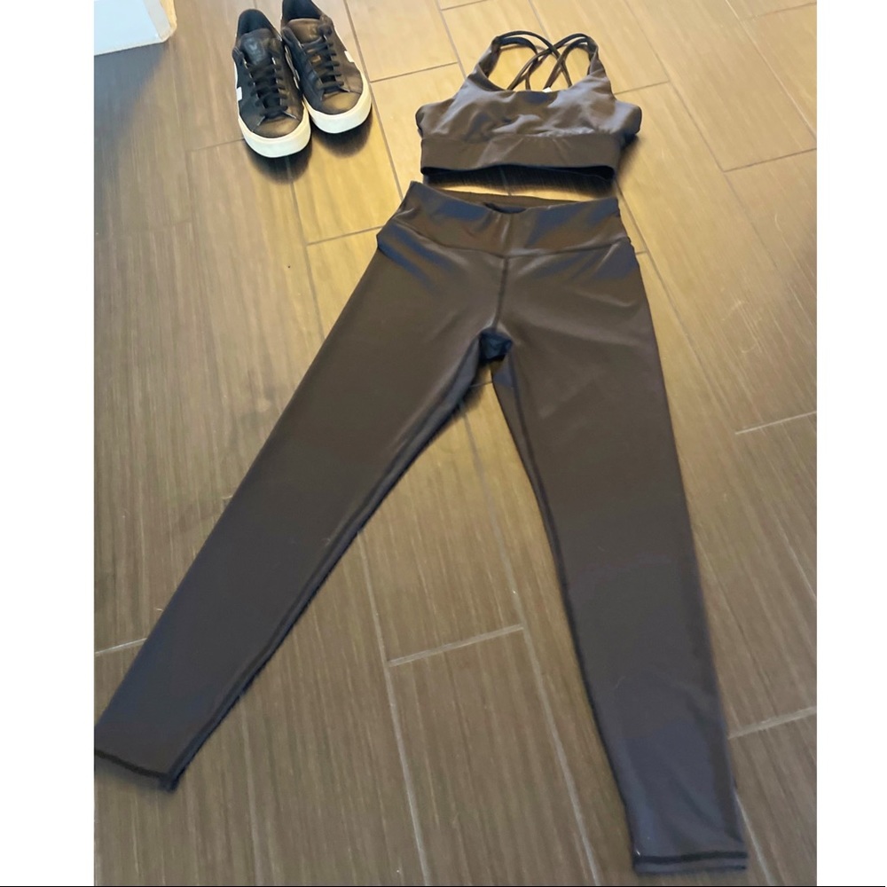 Compression Leggings +Seamless Sports Bra Set NWT - Picture 9 of 15